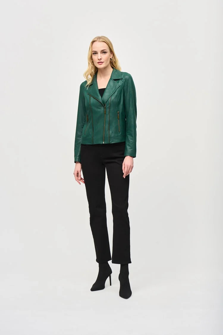 Plus Size Women's Sequined Sweaters for Special OccasionsJoseph Ribkoff Absolute Green Foiled Knit Moto Jacket Plus Size Women's Sequined Sweaters for Special OccasionsJoseph Ribkoff Absolute Green Foiled Knit Moto Jacket
