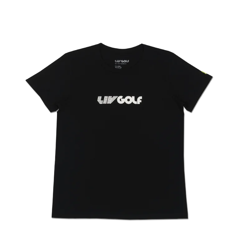 Long Sleeve Women T Shirt for Cooler WeatherLIV Golf | Women's Tee - Black