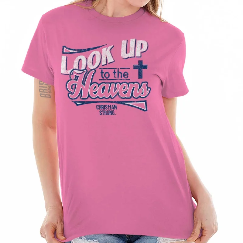 Organic Cotton Women T Shirt for Eco - Conscious WearersLook Up to Heavens T Shirt