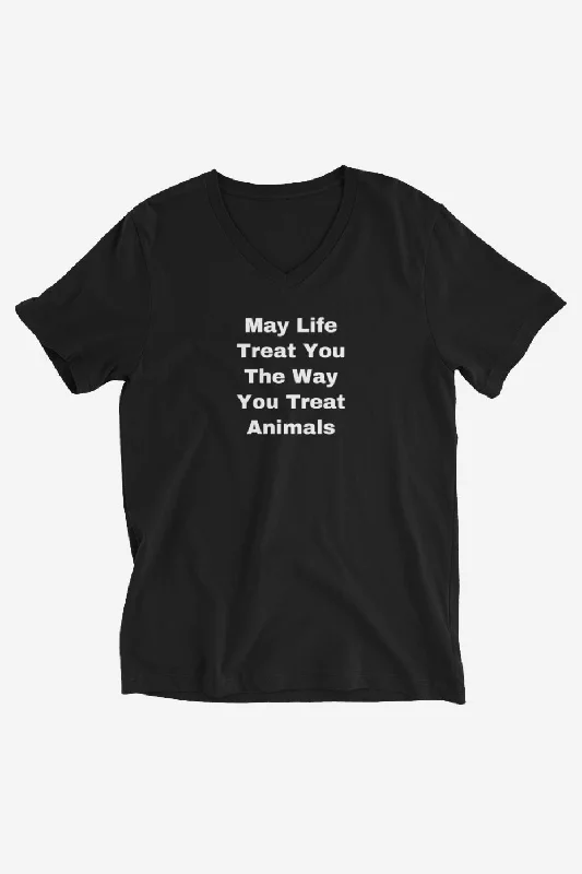 Graphic Print Women T Shirt for a Trendy StatementMay Life Unisex V-Neck T-Shirt