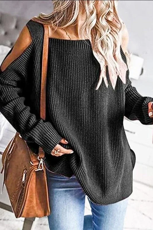 Cropped Women's Angora Blend Sweaters for a Trendy LookMazik Ribbed Knitted Sweater