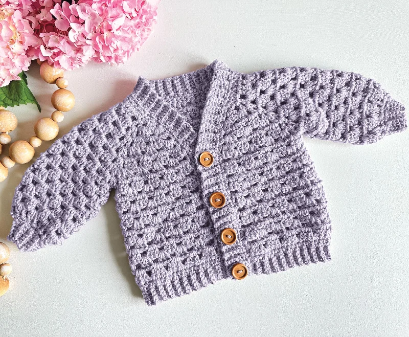 hooded women cardigan for added warmth and styleMini Pop Crochet Cardigan