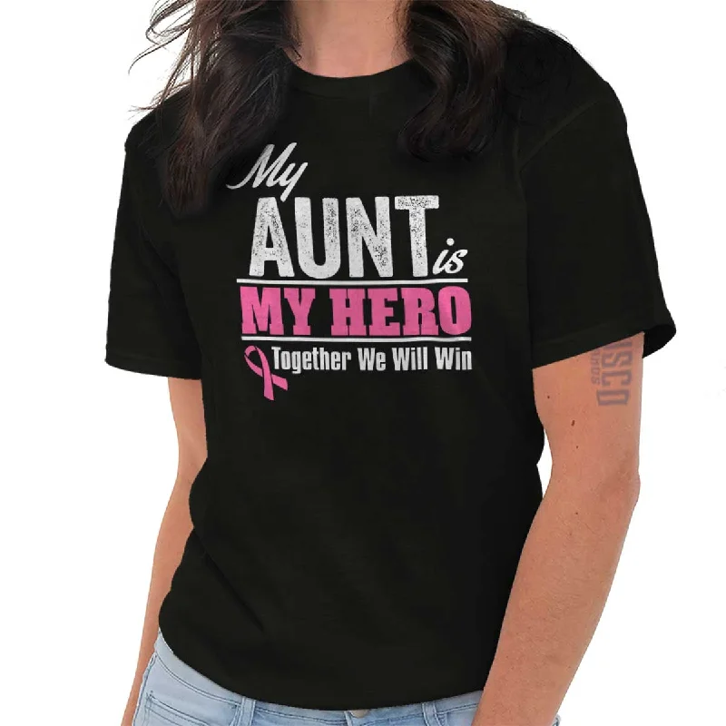 Pocketed Women T Shirt for Added FunctionalityMy Aunt My Hero T Shirt