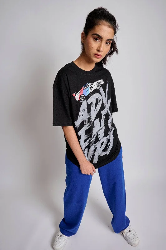 Tie - Dye Women T Shirt with a Bohemian VibeOff Road Oversized T-Shirt