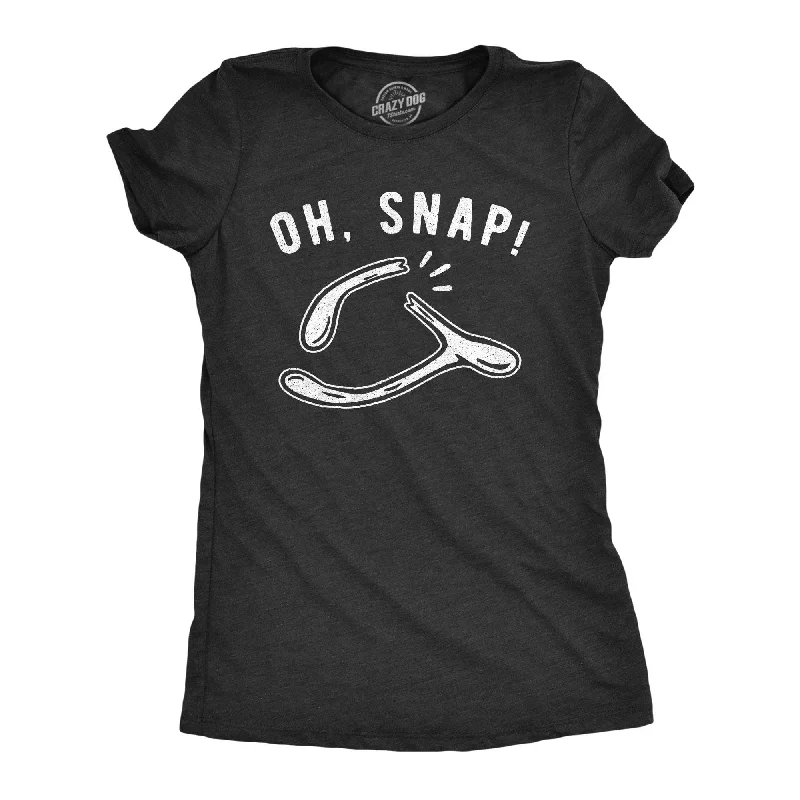 Muscle Women T Shirt for a Sporty and Casual LookOh Snap Wishbone Women's T Shirt