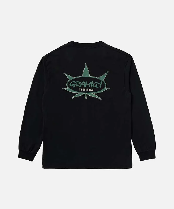 Muscle Women T Shirt for a Sporty and Casual LookOval Hempleaf L/S Tee
