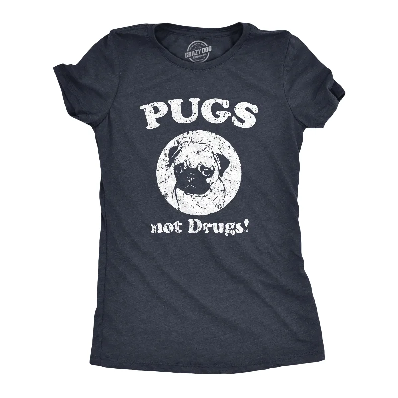 Sequined Women T Shirt for a Sparkly Night OutPugs Not Drugs Women's T Shirt