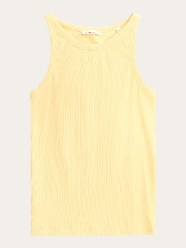Sleeveless Women T Shirt for Summer ComfortRacer rib top - Impala