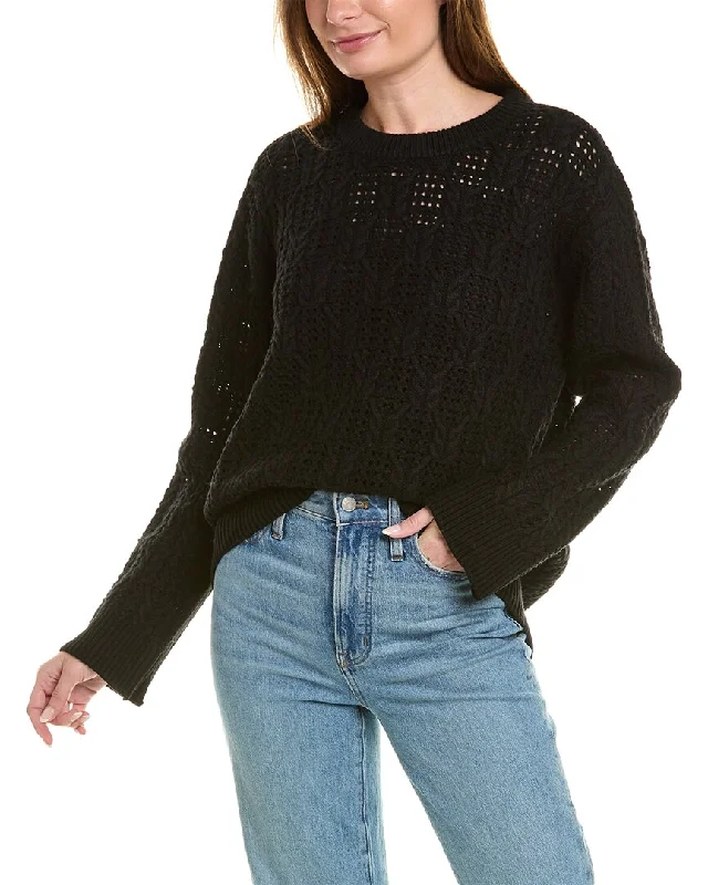 Plus Size Women's Oversized Chunky Knit Sweatersrag & bone Divya Cable Wool Sweater