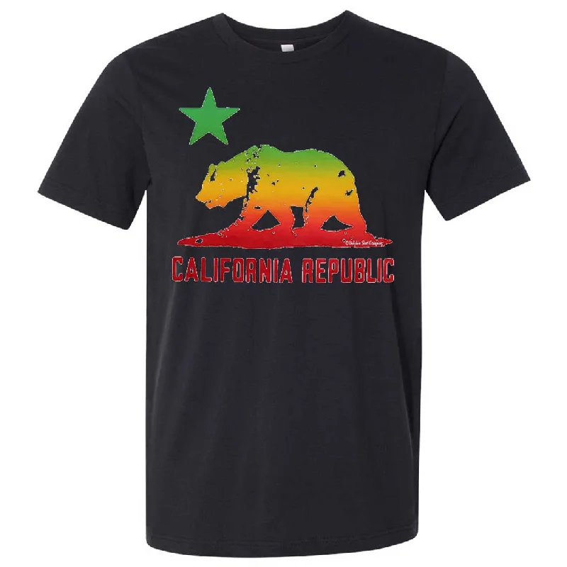 Graphic Print Women T Shirt for a Trendy StatementRasta Bear Flag Silhouette Asst Colors Mens Fitted Tee Graphic Print Women T Shirt for a Trendy StatementRasta Bear Flag Silhouette Asst Colors Mens Fitted Tee