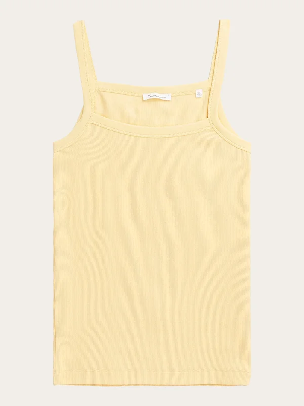 Crop Top Women T Shirt to Pair with High - Waisted BottomsRib strap top - Impala