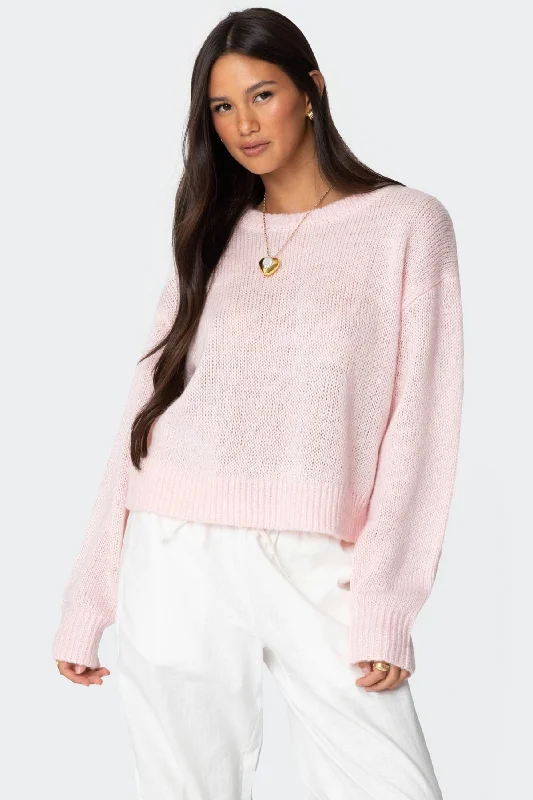 Mock Neck Women's Alpaca Wool Sweaters in Earth TonesKyrah Oversized Knit Sweater