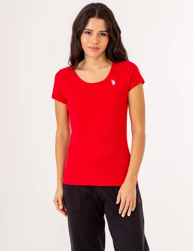 Sequined Women T Shirt for a Sparkly Night OutSCOOP NECK T-SHIRT