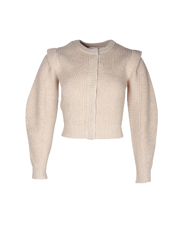 plus size women cardigan for comfortable layeringSelf-Portrait Knit Cardigan in Beige Cotton plus size women cardigan for comfortable layeringSelf-Portrait Knit Cardigan in Beige Cotton
