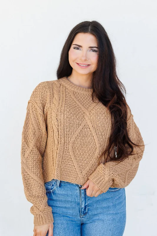 Mock Neck Women's Alpaca Wool Sweaters in Earth TonesLUCY KNIT SWEATER