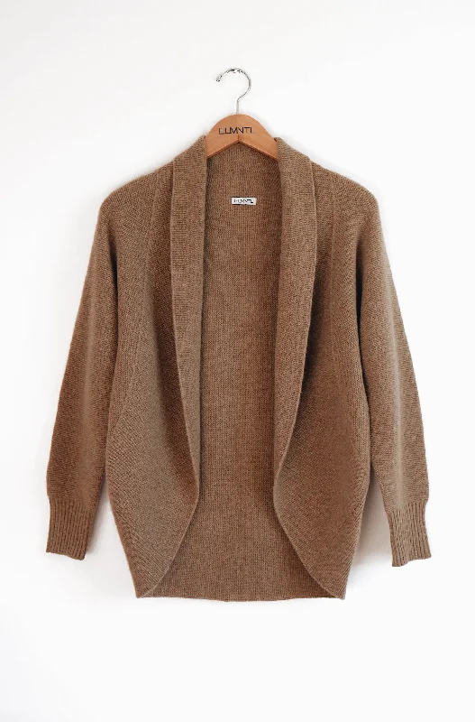 lightweight women cardigan for spring and fallShawl collar Cashmere Cardigan - taupe lightweight women cardigan for spring and fallShawl collar Cashmere Cardigan - taupe