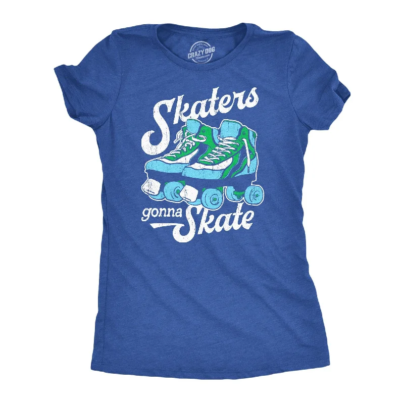 Floral Print Women T Shirt for a Feminine TouchSkaters Gonna Skate Women's T Shirt