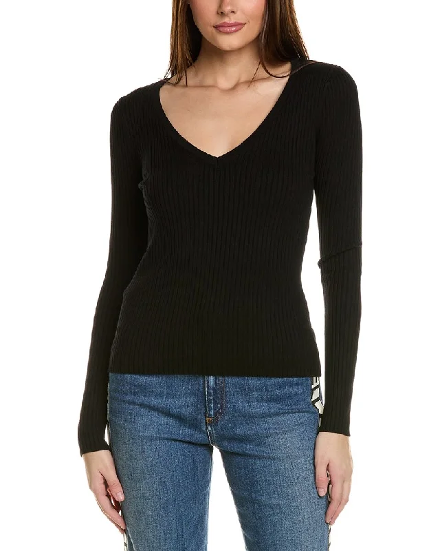 Cropped Women's Angora Blend Sweaters for a Trendy LookThe Kooples Sweater