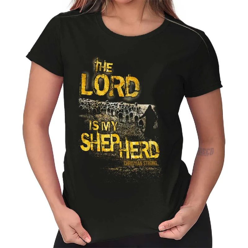 Crop Top Women T Shirt to Pair with High - Waisted BottomsLord Is My Shepherd Ladies T Shirt Crop Top Women T Shirt to Pair with High - Waisted BottomsLord Is My Shepherd Ladies T Shirt