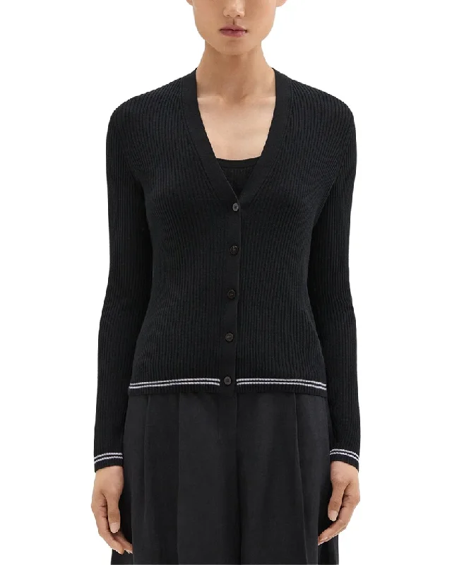 organic cotton women cardigan for an eco - friendly choiceTheory Tipped Cardigan
