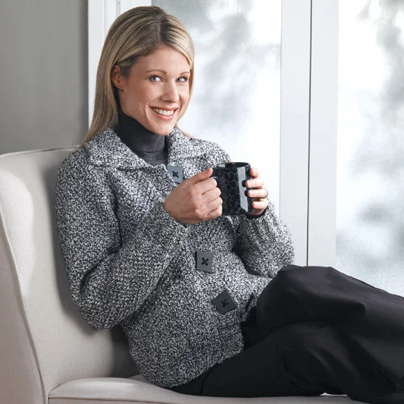 long length women cardigan with side slitsTwisted Moss Cardigan