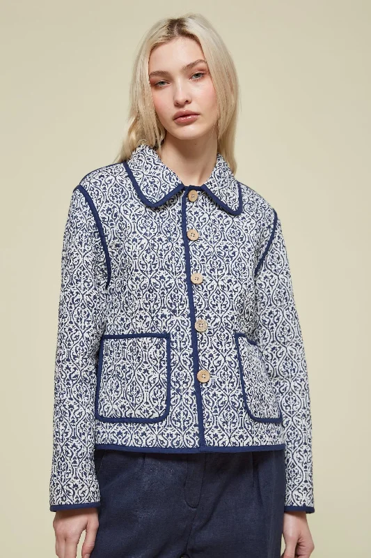 Plus Size Women's Belted Cable Knit SweatersVan Dos Reversible Jacket