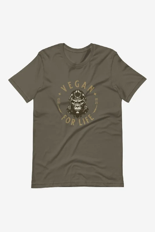 Moisture - Wicking Women T Shirt for Active LifestylesVegan For Life - Unisex vegan t-shirt Moisture - Wicking Women T Shirt for Active LifestylesVegan For Life - Unisex vegan t-shirt