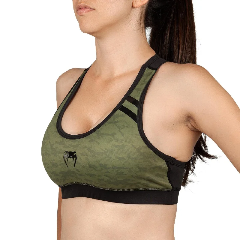 Crop Top Women T Shirt to Pair with High - Waisted BottomsVenum Power 2.0 Sport Bra - For Women - Khaki/Black Crop Top Women T Shirt to Pair with High - Waisted BottomsVenum Power 2.0 Sport Bra - For Women - Khaki/Black