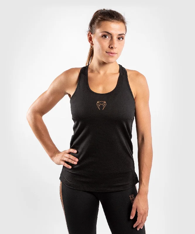 Crop Top Women T Shirt to Pair with High - Waisted BottomsVenum Tecmo Tank Top - For Women - Black/Bronze Crop Top Women T Shirt to Pair with High - Waisted BottomsVenum Tecmo Tank Top - For Women - Black/Bronze