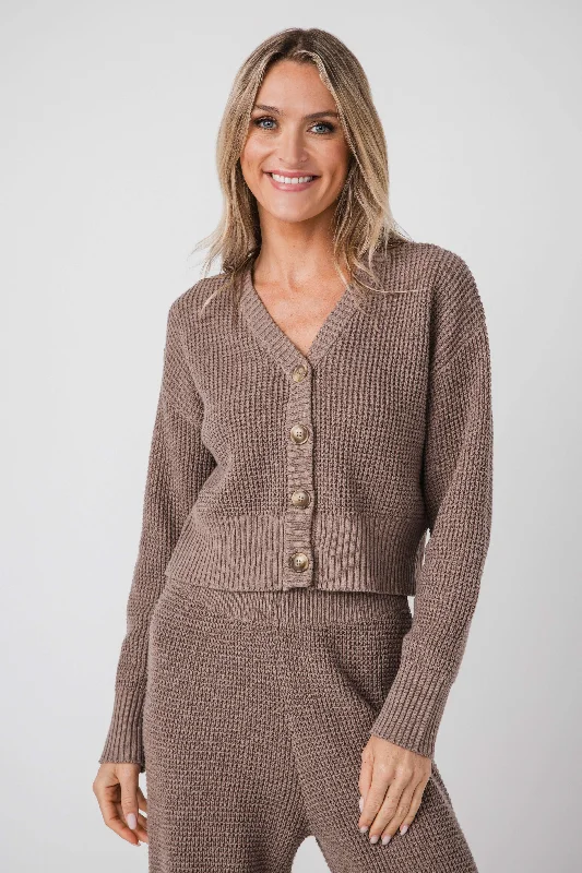 plus size women cardigan for comfortable layeringVintage Havana Waffle Knit Cardigan plus size women cardigan for comfortable layeringVintage Havana Waffle Knit Cardigan