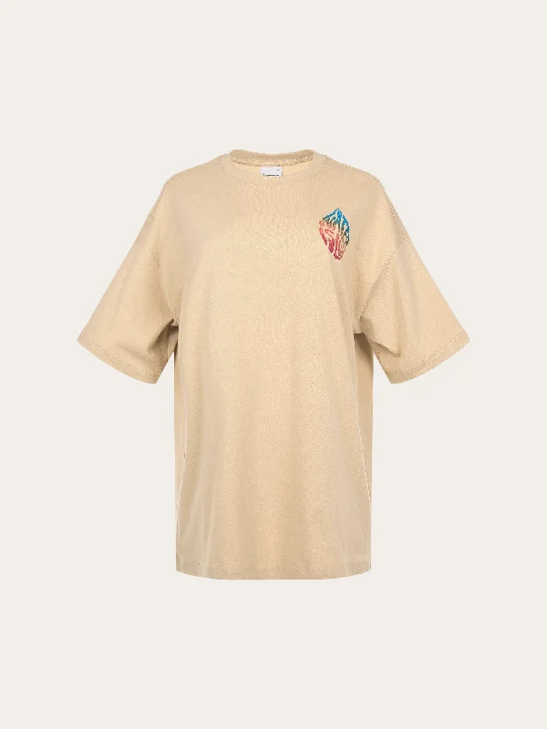 Pocketed Women T Shirt for Added FunctionalityWATERAID Printed oversized t-shirt - Safari Pocketed Women T Shirt for Added FunctionalityWATERAID Printed oversized t-shirt - Safari