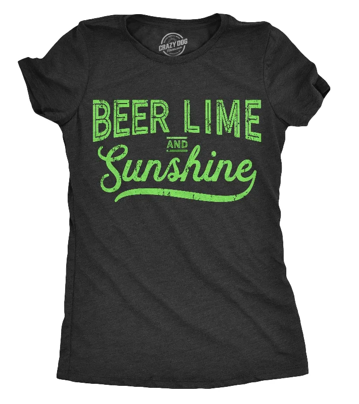 Moisture - Wicking Women T Shirt for Active LifestylesBeer Lime and Sunshine Women's T Shirt Moisture - Wicking Women T Shirt for Active LifestylesBeer Lime and Sunshine Women's T Shirt