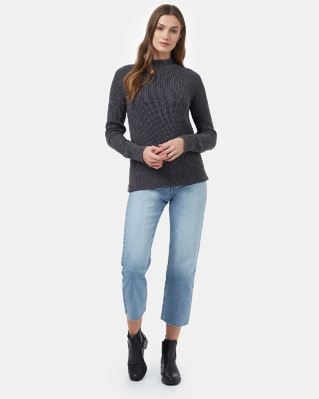 Sleeveless Women's Silk - Trimmed Sweaters for SummerHighline Wool Crew Sweater