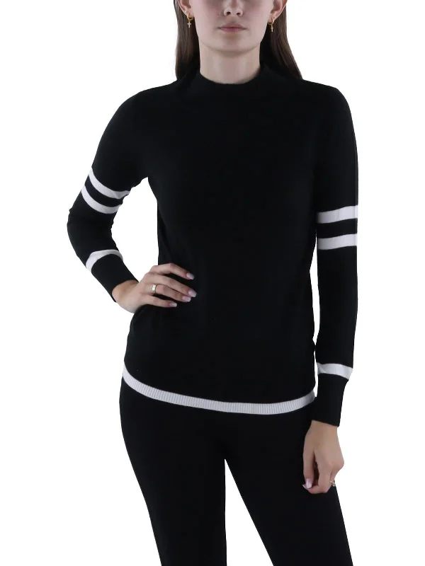 Plus Size Women's Oversized Chunky Knit SweatersWomens Ribbed Trim Long Sleeve Mock Turtleneck Sweater Plus Size Women's Oversized Chunky Knit SweatersWomens Ribbed Trim Long Sleeve Mock Turtleneck Sweater
