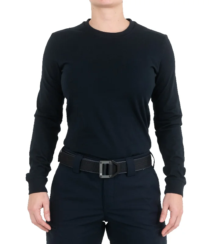 Distressed Women T Shirt with a Laid - Back AestheticWomen's Tactix Cotton Long Sleeve T-Shirt Distressed Women T Shirt with a Laid - Back AestheticWomen's Tactix Cotton Long Sleeve T-Shirt