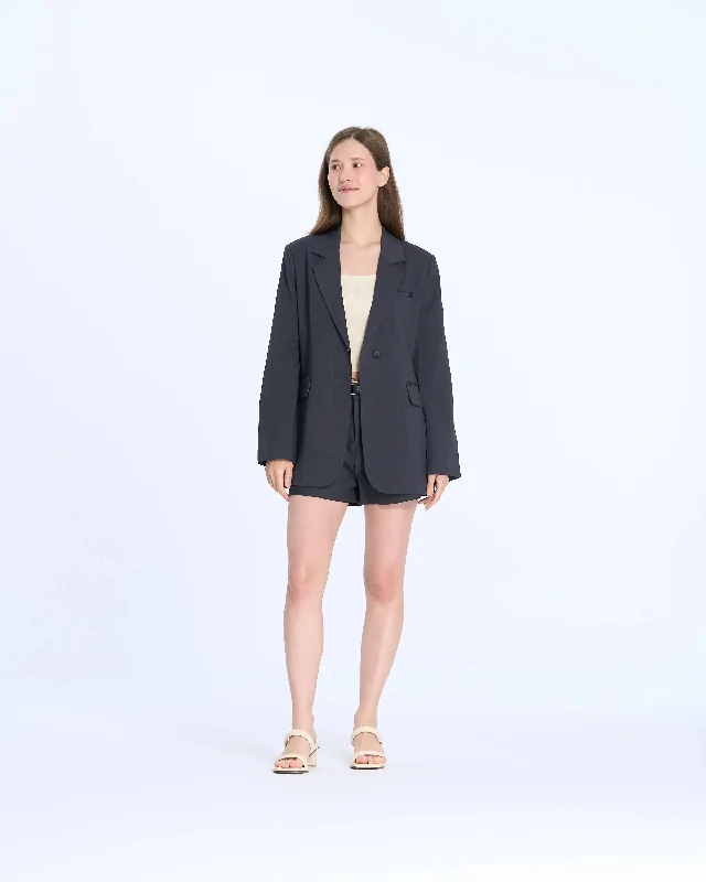 Plus Size Women's Faux Fur - Trimmed Blazers in Black for a Luxurious Look25607 Blazer Plus Size Women's Faux Fur - Trimmed Blazers in Black for a Luxurious Look25607 Blazer
