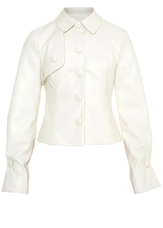 Plus Size Women's Embroidered Blazers in Floral Patterns for a Feminine TouchLEATHER BLAZER Plus Size Women's Embroidered Blazers in Floral Patterns for a Feminine TouchLEATHER BLAZER