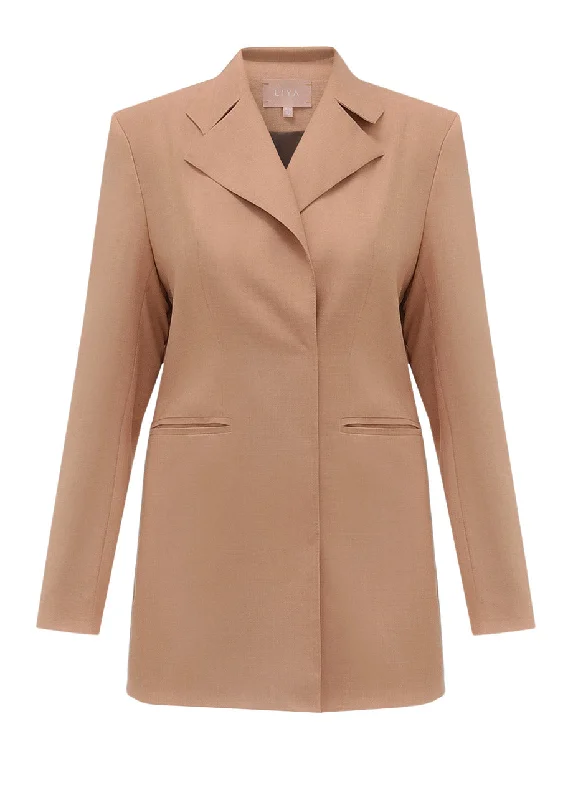 Plus Size Women's Faux Fur - Trimmed Blazers in Black for a Luxurious LookPEANUT JACKET Plus Size Women's Faux Fur - Trimmed Blazers in Black for a Luxurious LookPEANUT JACKET