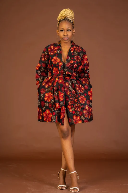 Oversized Women's Printed Blazers in Animal Patterns for a Statement PieceAdire Black and Red Ankara Short Kimono Jacket Oversized Women's Printed Blazers in Animal Patterns for a Statement PieceAdire Black and Red Ankara Short Kimono Jacket