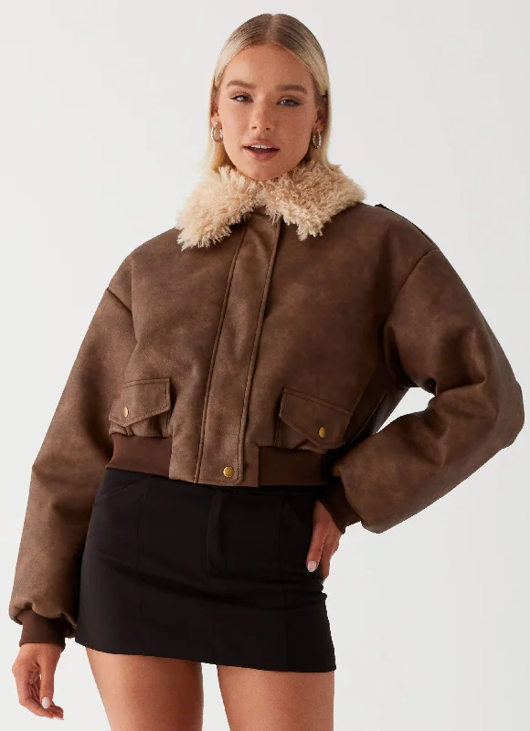 Women's Longline Linen Blazers in Pastel Colors for Summer EventsAston Shearling Bomber Jacket - Brown Women's Longline Linen Blazers in Pastel Colors for Summer EventsAston Shearling Bomber Jacket - Brown