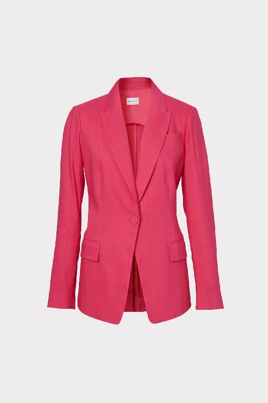 Women's Belted Blazers in Camel Color for a Sophisticated OutfitAvery Linen Blazer