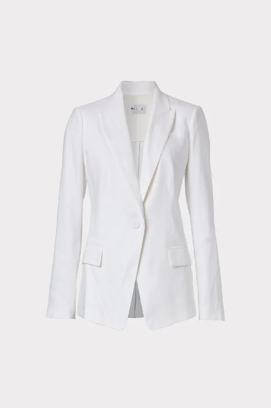 Single - Breasted Women's Tweed Blazers with Gold Buttons for a Classic LookAvery Linen Blazer Single - Breasted Women's Tweed Blazers with Gold Buttons for a Classic LookAvery Linen Blazer