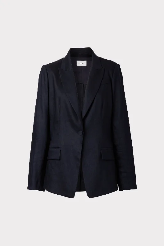Women's Peplum Blazers in Emerald Green for a Stylish Work AttireAvery Stretch Linen Blazer Women's Peplum Blazers in Emerald Green for a Stylish Work AttireAvery Stretch Linen Blazer