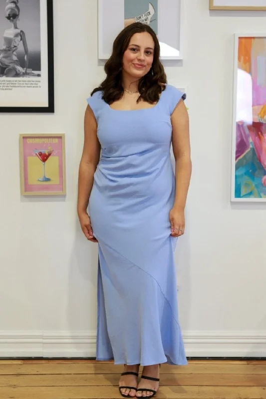 Sleeveless Women Dress in Bright Colors for Summer PartiesCameron Dress - Blue