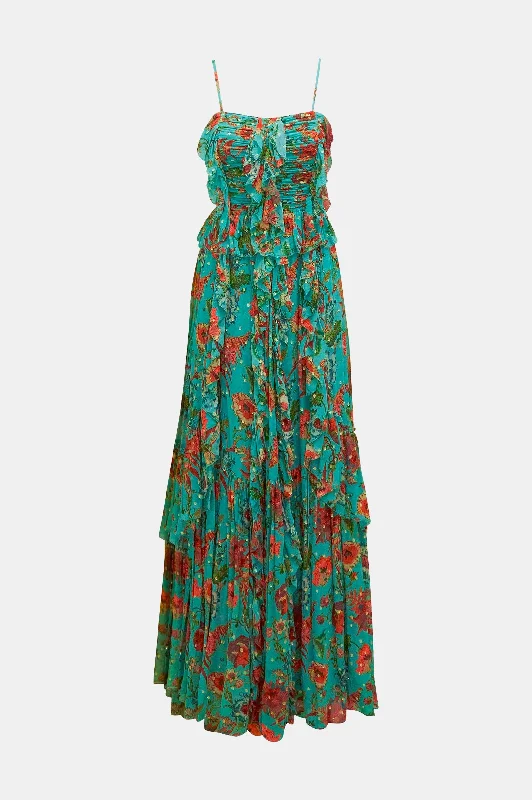 Little Black Women Dress with Sequins for a Glamorous Night OutColette Silk Gown in Garden Bloom Little Black Women Dress with Sequins for a Glamorous Night OutColette Silk Gown in Garden Bloom
