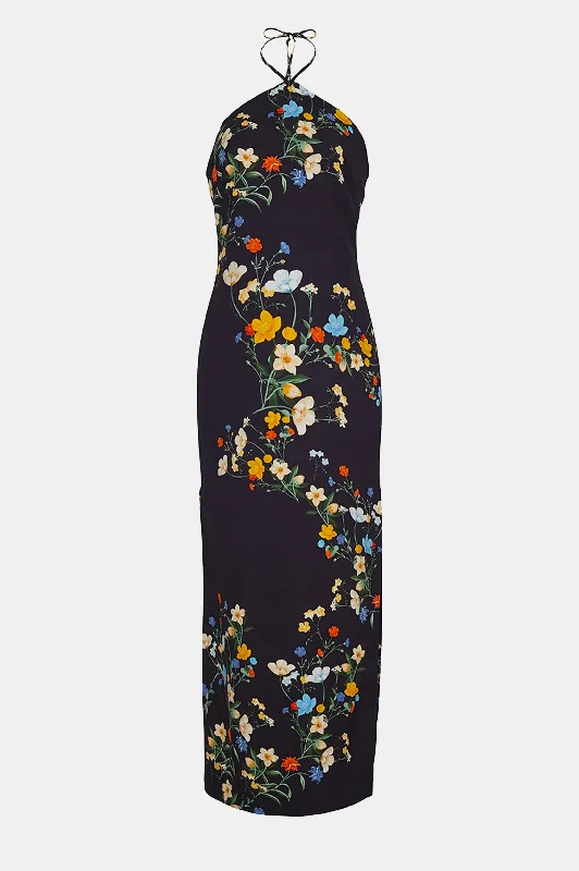 Little Black Women Dress with Sequins for a Glamorous Night OutDavis Dress in Black Pressed Flowers Little Black Women Dress with Sequins for a Glamorous Night OutDavis Dress in Black Pressed Flowers