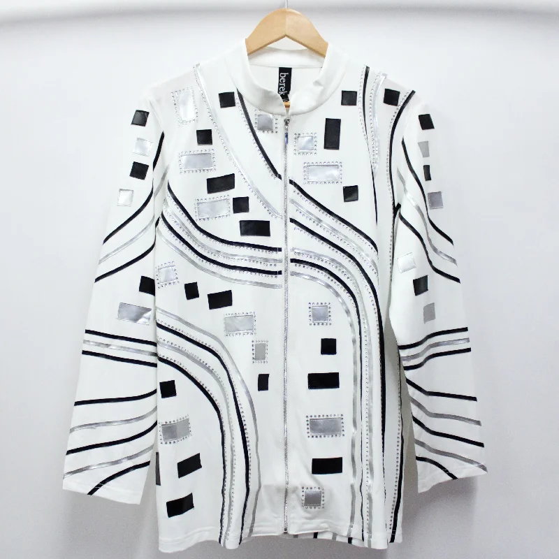 Plus Size Women's Double - Breasted Wool Blazers for Winter Office WearElegant Waves Jacket Plus Size Women's Double - Breasted Wool Blazers for Winter Office WearElegant Waves Jacket