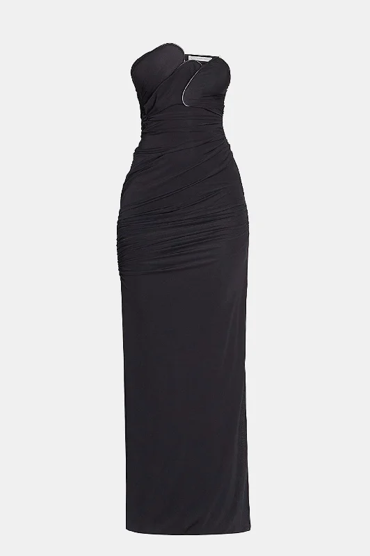 Mini Women Dress with a Short Hem for a Young and Trendy StyleEncompassed Looped Bodice Dress Mini Women Dress with a Short Hem for a Young and Trendy StyleEncompassed Looped Bodice Dress