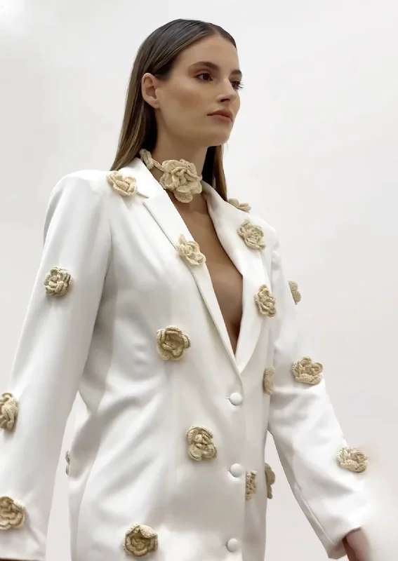 Women's Belted Blazers in Camel Color for a Sophisticated OutfitFlor Blazer