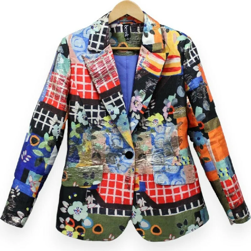 Women's Peplum Blazers in Emerald Green for a Stylish Work AttireFlowers in Bloom Blazer Women's Peplum Blazers in Emerald Green for a Stylish Work AttireFlowers in Bloom Blazer